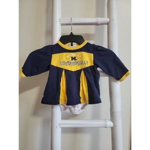 University of Michigan Football Cheerleader Onesie 12m